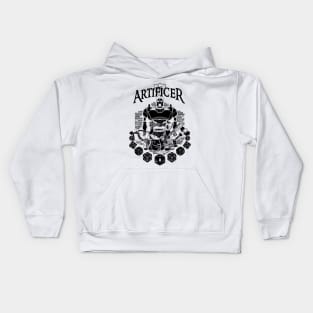 RPG Class Series: Artificer - Black Text Kids Hoodie